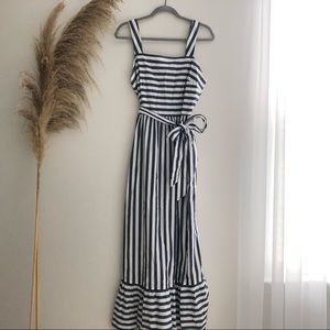 A New Day blue striped maxi dress, size medium